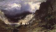 Albert Bierstadt Ein Sturm in den RockY Mountains,Mount Rosalie painting